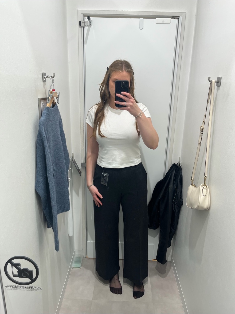 Uniqlo Charcoal Wide-Leg Women's Pants